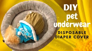 How to make cloth DogCat Diaper Cover [upl. by Niledam581]