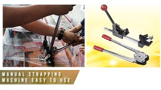 HOW TO USE MANUAL STRAPPING MACHINE [upl. by Aitnahc974]