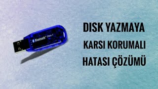 Disk Yazmaya Karşı Korumalı Hatası Çözümü \u00100 [upl. by Alber]