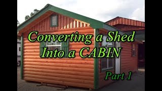 How to Convert a Shed into an Off Grid Cabin [upl. by Ambrose]