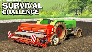 GETTING THE FIRST CROP IN  Survival Challenge No Mans Land FS19 Ep 2 [upl. by Furie742]