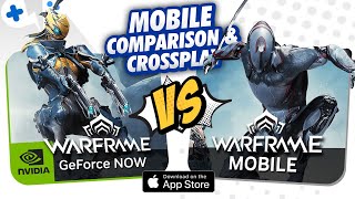 Warframe MOBILE vs Warframe on GeForce NOW Mobile  Gameplay Comparison [upl. by Dhruv509]