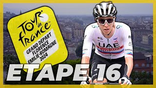 TOUR DE FRANCE 2024  ÉTAPE 16  GRUISSAN ▸ NÎMES 1886Kmtourdefrance2024 [upl. by Novj]