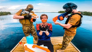 NERF WAR ESCAPE THE LAKE HOUSE [upl. by Gebhardt268]