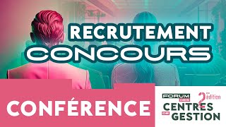 Forum des CDG 2024  Conférence  Concours et recrutement [upl. by Bernj]