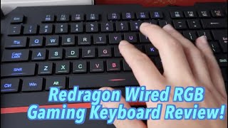 Redragon K502 RGB Silent Gaming Keyboard Review Worth it [upl. by Aissej]