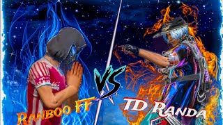 Ranboo FF Vs TD Randa  1 vs 1 Friendly Fight [upl. by Josephson]