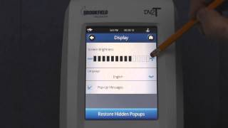 Quick Start Display Settings for the Brookfield DV2T and DV3T [upl. by Felicle]