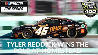 Tyler Reddick Wins The Pole At Homestead [upl. by Ilojne115]