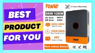 PowMr 8KW 12KW Hybrid Solar Inverter 48V 220V [upl. by Daile]