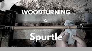 woodturning a spurtle [upl. by Sundberg439]