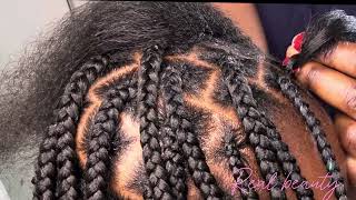 Knotless box braids [upl. by Anailli599]