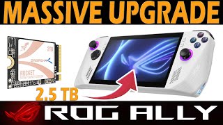 ROG Ally Tips How to Upgrade the Internal SSD  ROG Ally 25TB [upl. by Reld349]