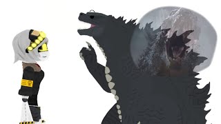 godzilla teaches v how to roar [upl. by Llenyr]