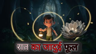 रात का जादुई फूल  Latest Hindi Kahani Kids story Bed time story  Hindi Moral stories [upl. by Derina612]