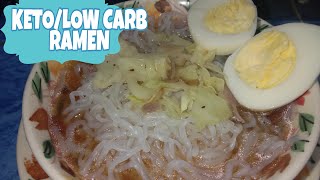 KETO LOW CARB RAMEN  SHIRATAKI NOODLES [upl. by Mick]