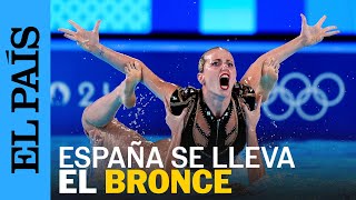 OLIMPIADAS  España se lleva el bronce en la natación sincronizada en París 2024  EL PAÍS [upl. by Ykcor]