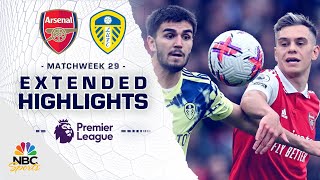 Arsenal v Leeds United  PREMIER LEAGUE HIGHLIGHTS  412023  NBC Sports [upl. by Aisetra940]