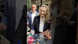 Faye Dunaway 83 Signs Autographs For Fans Outside Live With Kelly And Mark In New York City [upl. by Legge]