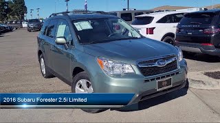 2016 Subaru Forester 25i Limited Sport Utility Livermore Brentwood San Leandro Concord Tracy [upl. by Nakhsa]