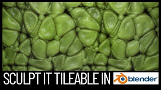 Sculpting a Tileable Displacement Map in Blender [upl. by Stallworth452]