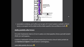 95 Isolamento interno di muri in pietra facile ma sbagliato [upl. by Friede]