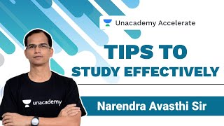 Tips To Study Effectively  JEE Main 2021  N Avasthi  Vibrant  Unacademy Accelerate [upl. by Ybbob]