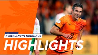 Highlights Nederland  Hongarije 81 11102013 WK 2014kwalificatie [upl. by Seyer]