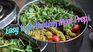 High Protein Pasta Salad Meal Prep [upl. by Ammeg]