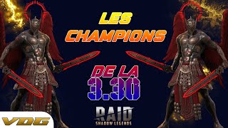 Les champions de la 330  RAID Shadow legends [upl. by Trella955]