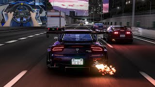 1495HP Mazda RX7 Vs 1529Hp Toyota Supra MK4 Vs 1527HP Nissan GTR R35  Assetto Corsa  Moza R16  VR [upl. by Katharine246]