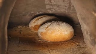 Baking Bread in the Earthen Oven Part 2  18th Century Cooking Series [upl. by Howie]