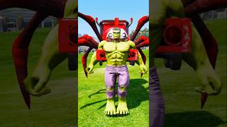 GTA V ZOMBIE SPIDERMAN LEAVE HULK LEFT WITH CHOOCHHOO CHARLES SPIDERS 🕷️🕸️  shorts gta5 [upl. by Elleimac385]