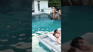 Prank with pool prank reaction [upl. by Keslie]