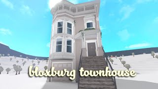 building a TOWNHOUSE in bloxburg [upl. by Aikit]