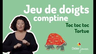 Toc toc toc Tortue  Comptine  Jeu de doigts [upl. by Freud596]