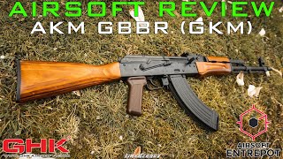 Airsoft Review 237 GHKLCT AKM GBBR Gaz Blowback Rifle GKM Airsoft Entrepot FR [upl. by Ainerbas]