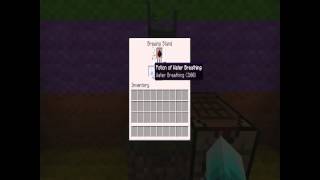 How to make Potion of water breathing 17 Minecraft [upl. by Elehcor]