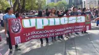 Marcha IPN 30 septiembre 2014 esq Insurgentes y Reforma [upl. by Adniles]