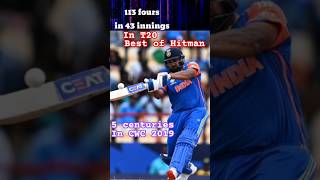 BEST CWC AND T20 FIGURES OF ROHIT SHARMA  Most sixes in All formats 3 double tons 264 runs [upl. by Seow]