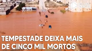 Tempestade deixa mais de cinco mil mortos na Líbia [upl. by Piggy382]