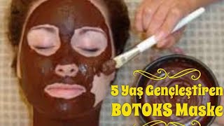 5 YAŞ GENÇLEŞTİREN KIRIŞIK GİDERİCİ MASKE DOĞAL BOTOKSGüzellik Bakım [upl. by Lauren]