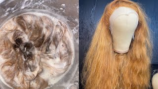 How to do bleach bath method water color black hair [upl. by Hallerson211]