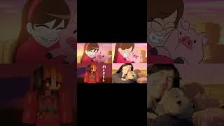 Gravity Falls Anime vs Original vs Real Life vs Minecraft FASH Animation [upl. by Atsirak]