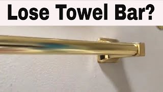 Easy steps to fix your lose towel bar fast [upl. by Salguod290]