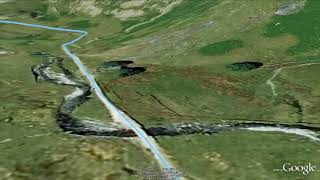 Watkin Path  Ascending Snowdon aerial fly through [upl. by Aynnat451]