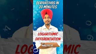 Derivative min 14  LOGARITHMIC Differentiation📈  maths k2institute [upl. by Enecnarf]