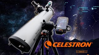 Celestron StarSense Explorer DX 130mm AZ Newtonian Telescope Unboxing assembly App and use [upl. by Auhsoj963]