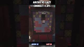 Archie Vs Lazy Connect 4 pt5 minecraft shorts minecraftshorts connect4 [upl. by Melinda]