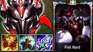 PINK WARD TAKES HIS TANK SHACO BUILD INTO A GRANDMASTER ELO GAME [upl. by Arst]